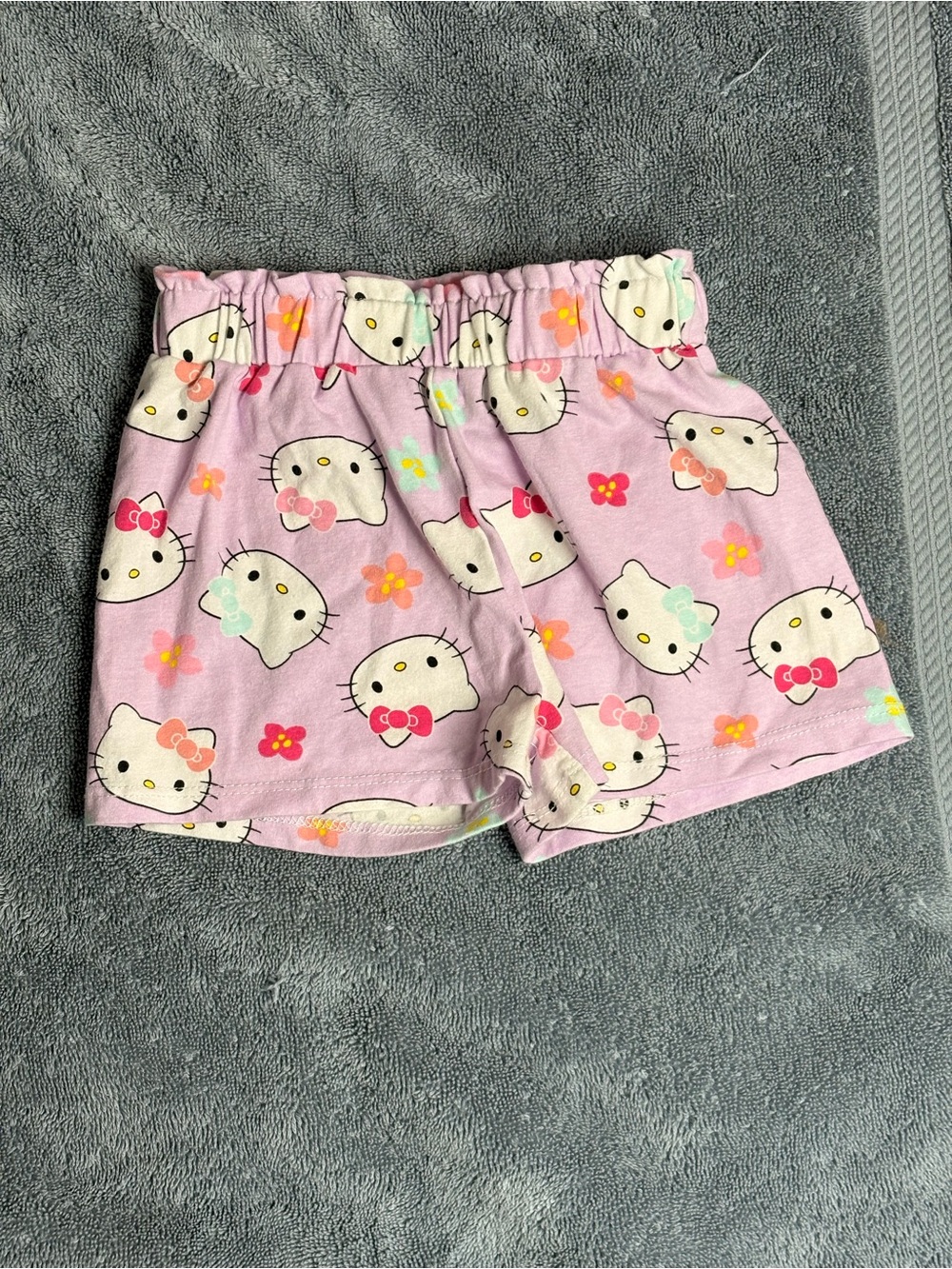 Hello Kitty Pastel Pink Floral Print Pull-On Shorts